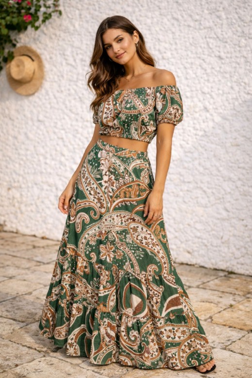 Picture of Strapless Printed Elastic Top