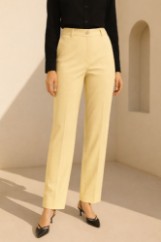 Εικόνα της Ελαστικό Ίσιο Tailored Παντελόνι