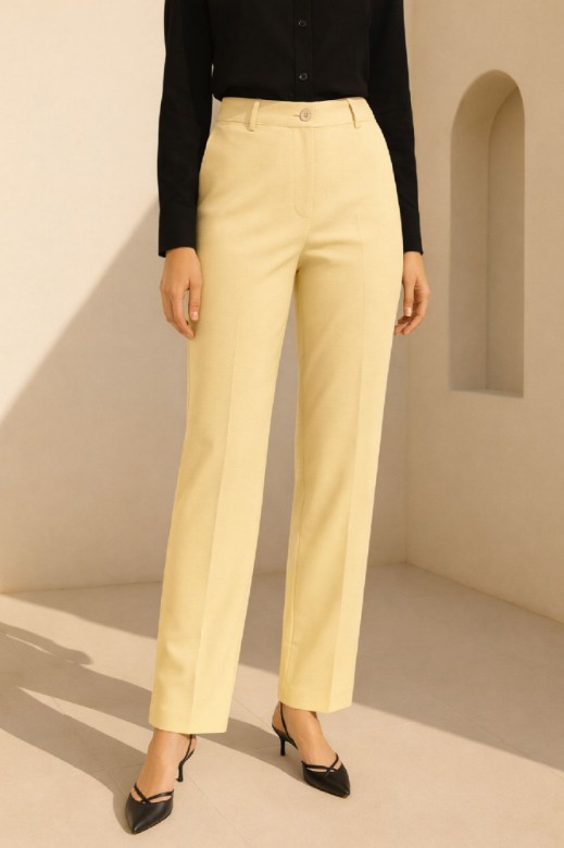 Εικόνα της Ελαστικό Ίσιο Tailored Παντελόνι