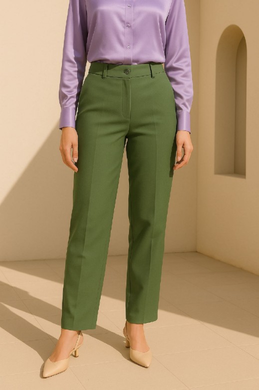 Εικόνα της Ελαστικό Ίσιο Tailored Παντελόνι