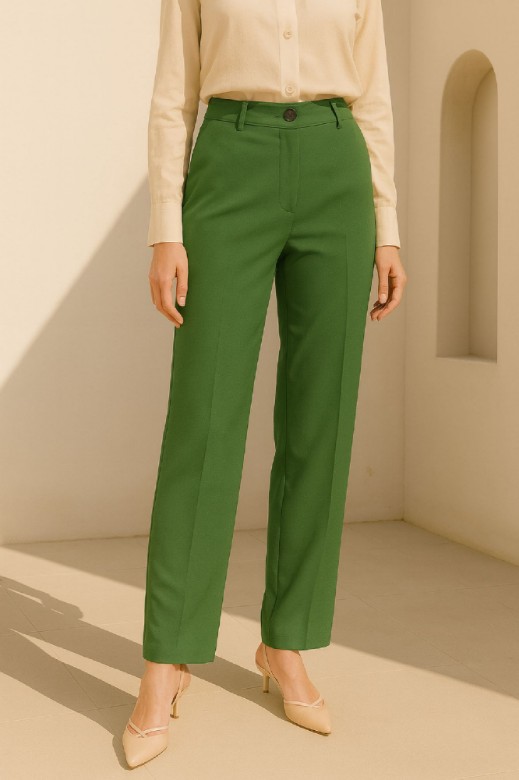 Εικόνα της Ελαστικό Ίσιο Tailored Παντελόνι