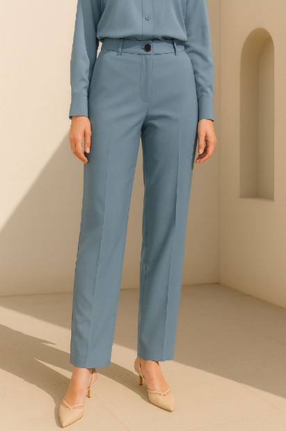 Εικόνα της Ελαστικό Ίσιο Tailored Παντελόνι