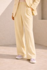 Εικόνα της Ψηλόμεσο Tailored Wide-Leg Παντελόνι