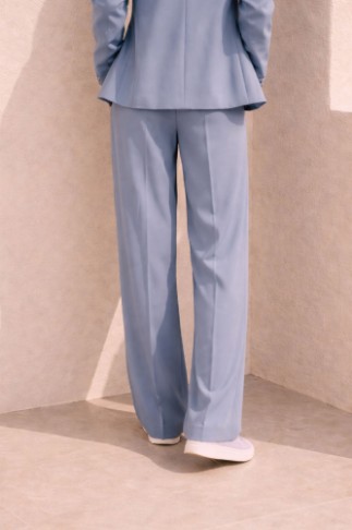 Εικόνα της Ψηλόμεσο Tailored Wide-Leg Παντελόνι